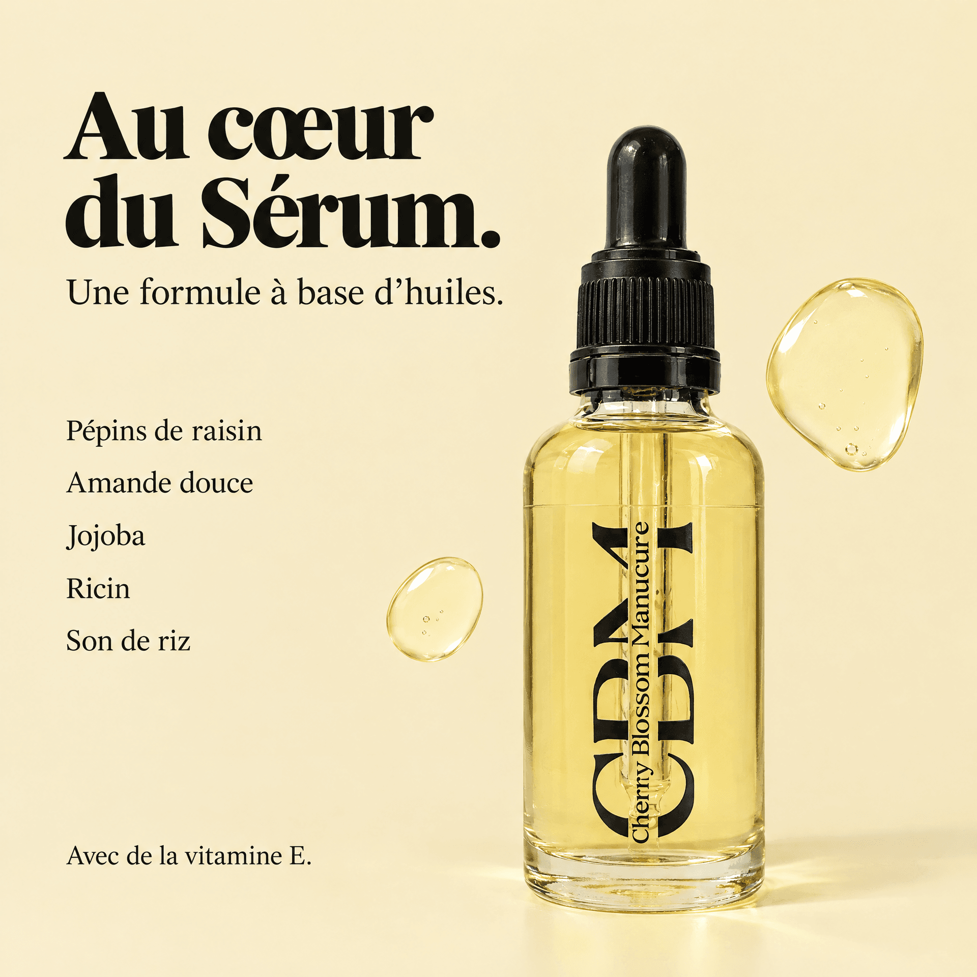 Ingrédients sérum fortifiant CBM